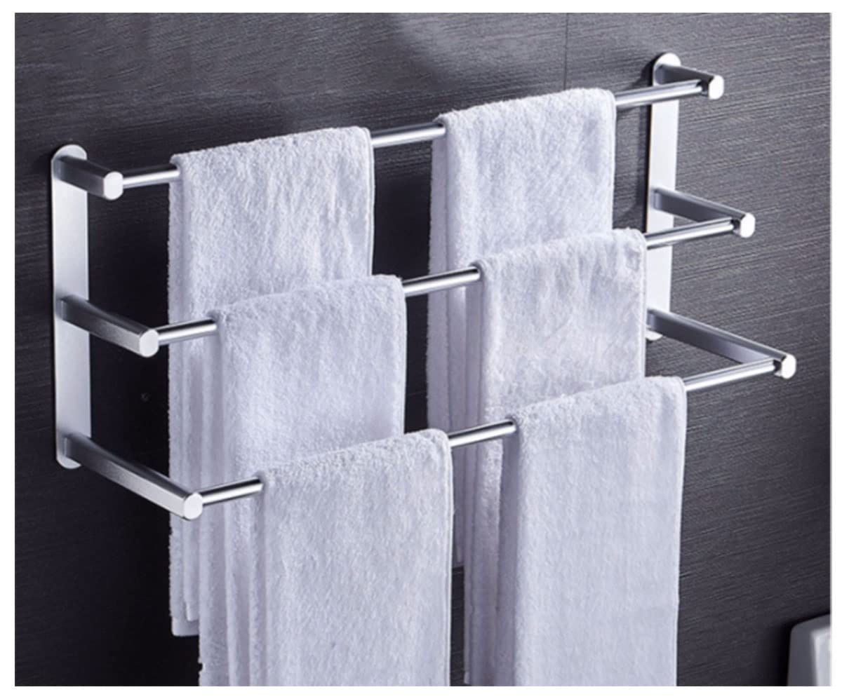Handdoekrek Handdoekenrek 304 Roestvrijstalen Handdoekenrek Met Haken Wandhanddoekrek Handdoekrek Voor Keuken Badkamer Handdoekhouder Handdoekstang (Size : 7 3/8