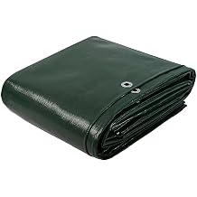 8x 20 Tarps Heavy Duty Thick Waterproof, Poly Canopy Green Tent Shelter Cover, 5 Mil Tarpaulin Shade, Rip and Tear Proof, UV Resistant Tarpaulin with Grommets and Reinforced Edges