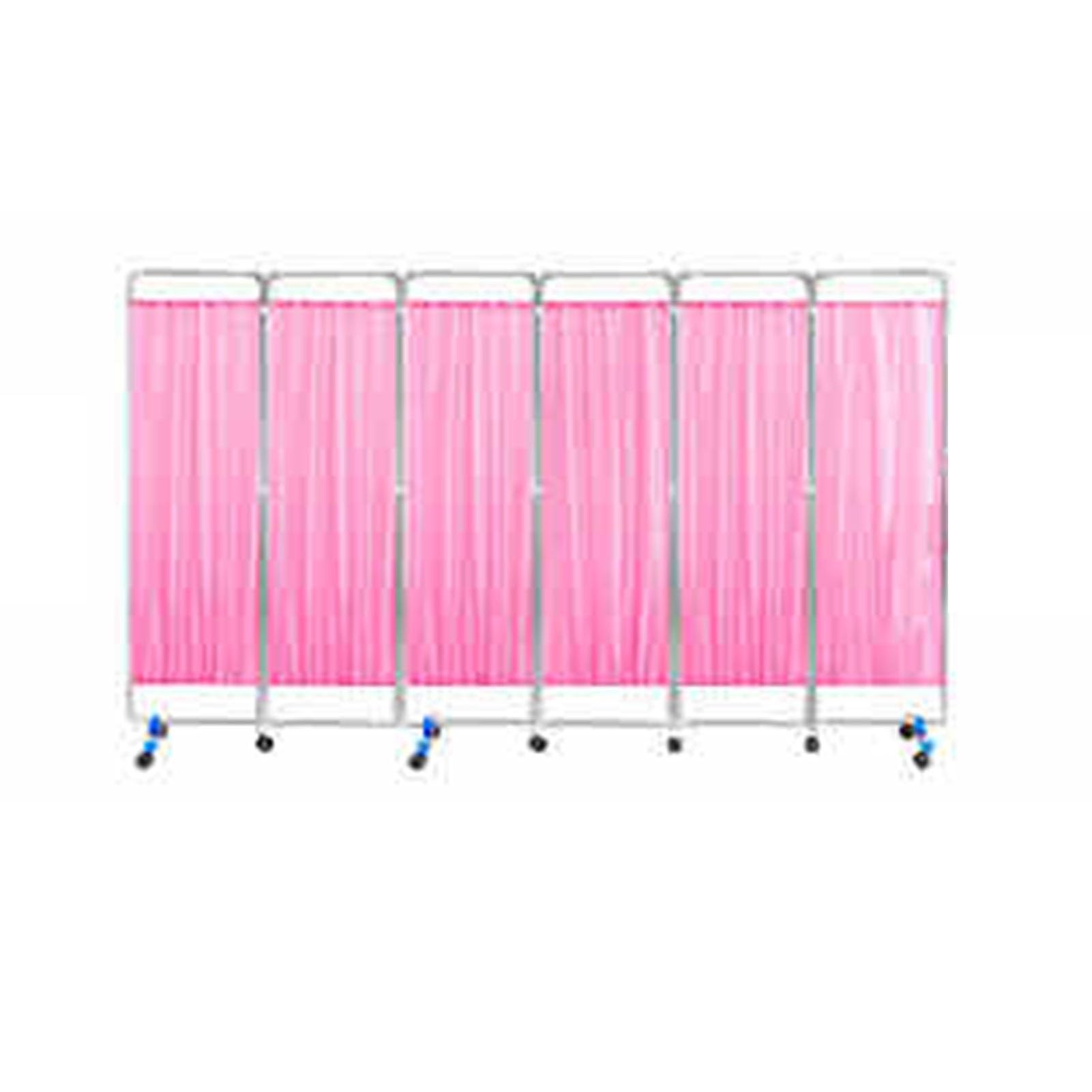 Paravent médical barrière temporaire mobile séparateur sur roulettes
