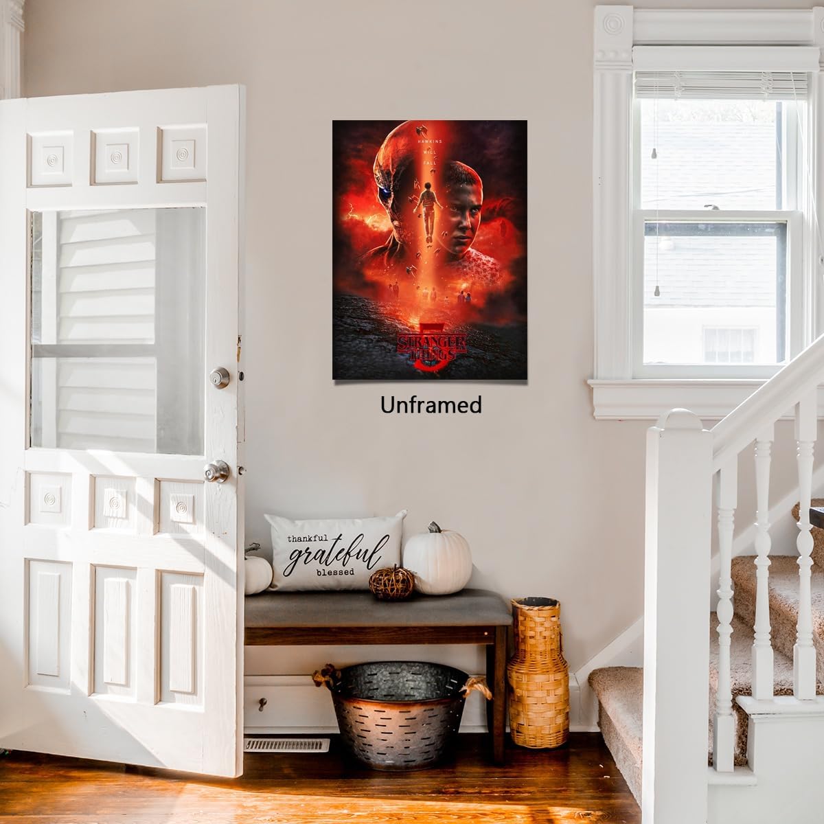 Pauluios Stranger Things Season 5 poster For Fans Kids room Bedroom wall Decor -Movie Stranger Things Posters Canvas Prints Picture For Teen Boy girls Gifts
