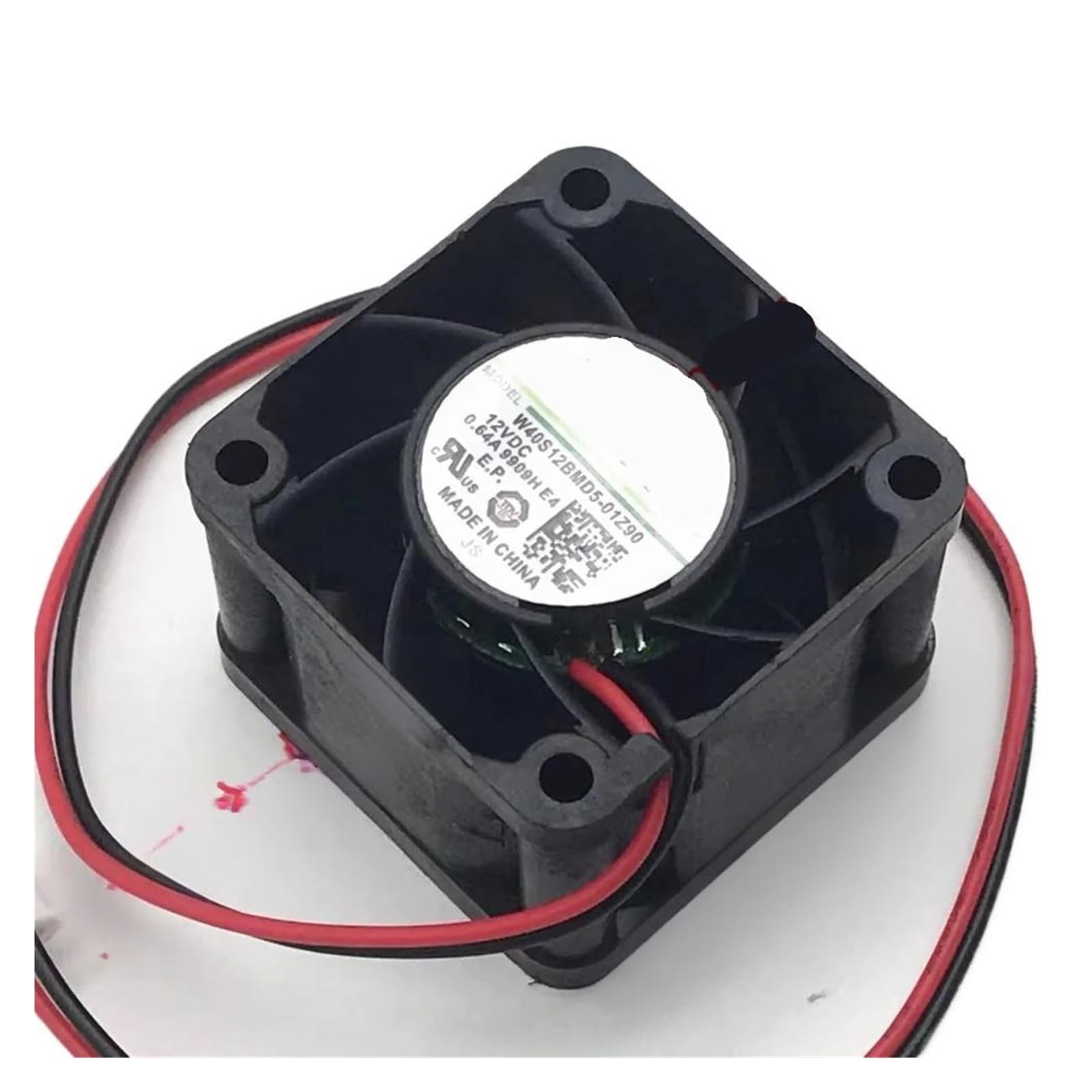W40S12BMD5-01Z90 DC 12V 0.64A 40x40x28mm 2-Wire Server Cooling Fan