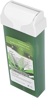 ZJchao Rolo de cera depilatória, 100 g de cera depilatória para mulheres, meninas, corpo, perna, peito, braço, biquíni, axila, depilatório, rolo de cera depilatória, cartucho de cera depilatória (Aloe)