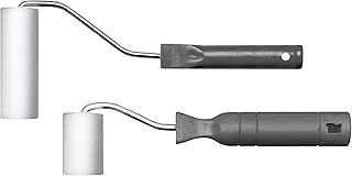 Marabu Farbroller-Set, 2er Set Schaumstoffrollen in 5 cm und 10 cm, mit Metallbügel und Kunststoffgriff, zum Schablonieren und Malen, 0290000000002