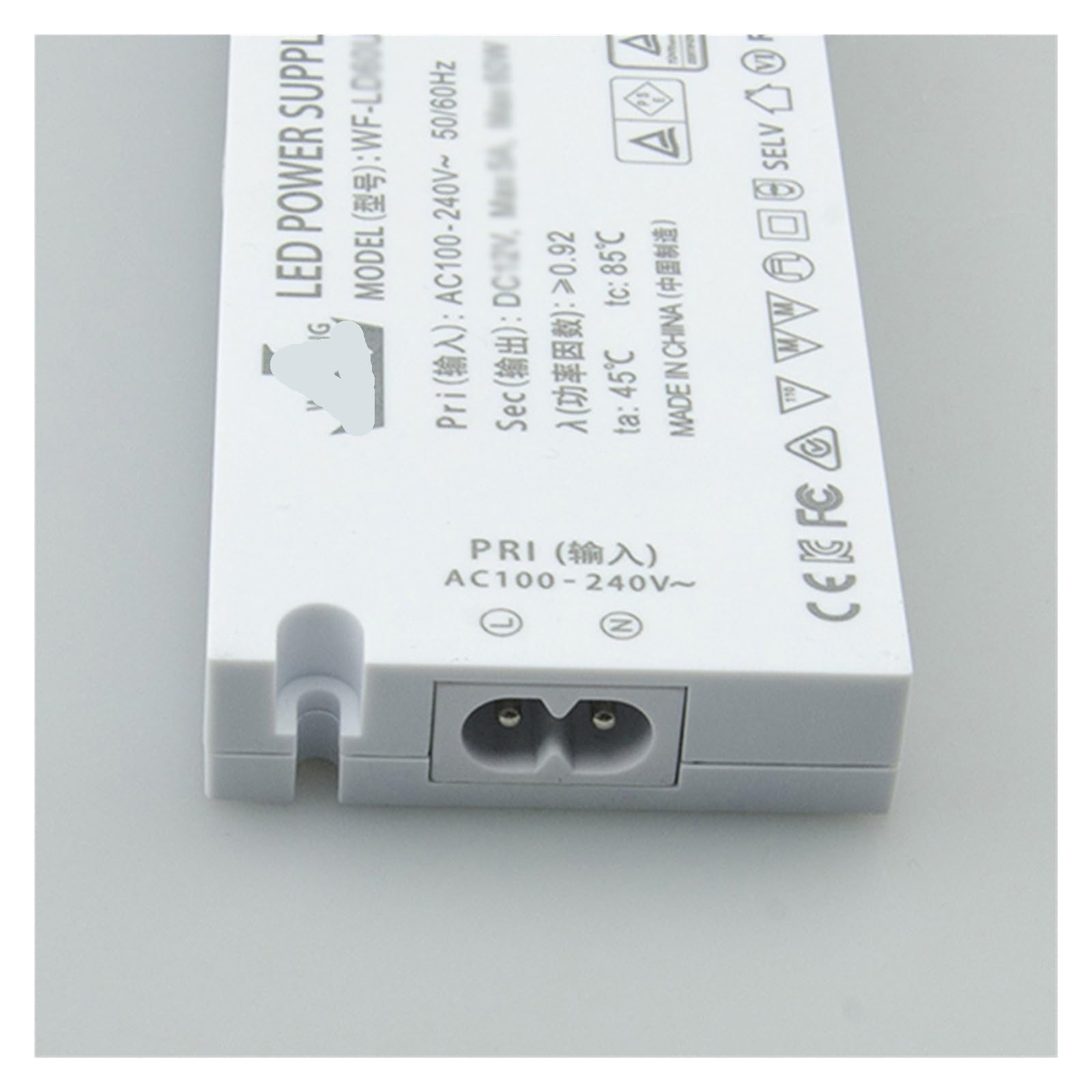 Fuente de alimentación de luz Lineal, Dispositivo de Control Led de 12V y 40W, luz for Muebles, Fuente de alimentación certificada for luz de baño 3C