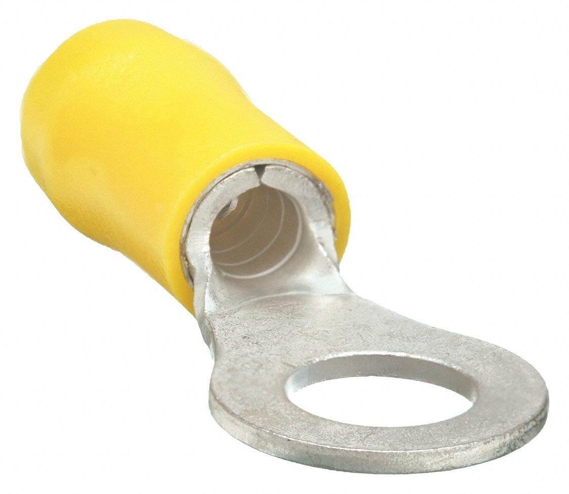Ring Term, Vinyl, 1/2 In., 1.54 In., Pk50