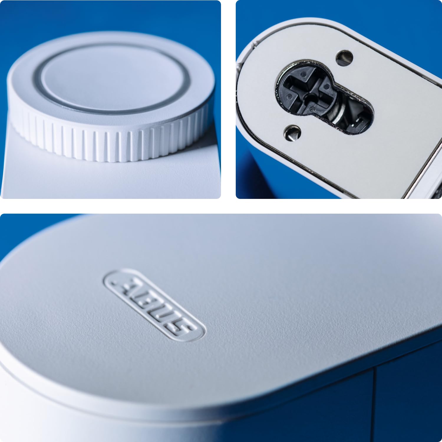 ABUS Serrure Connectée LOXERIS One - Smart Lock sur Piles, Argenté | Ouverture par app ABUS One, jusqu'à 28 utilisateurs, compatible lecteur d'empreintes et clavier à code, piles