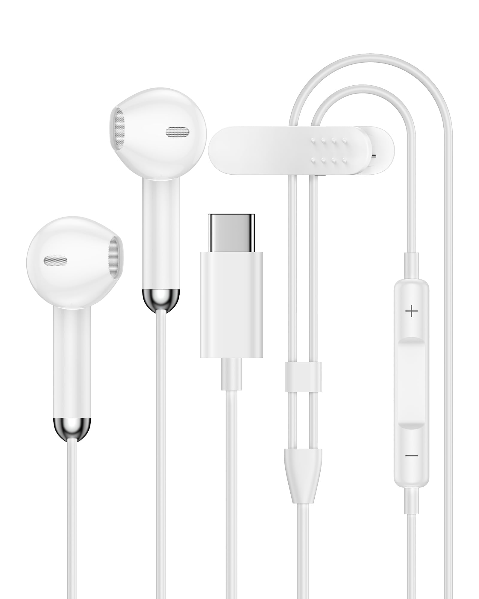 USB C Wired Headphones for iPhone 17 Pro Max 17e 17Pro Air 16 16e 16Pro 15Plus 15, USB-C Earphones Wired Type C iPhone 17 Earbuds with Mic HiFi Stereo
