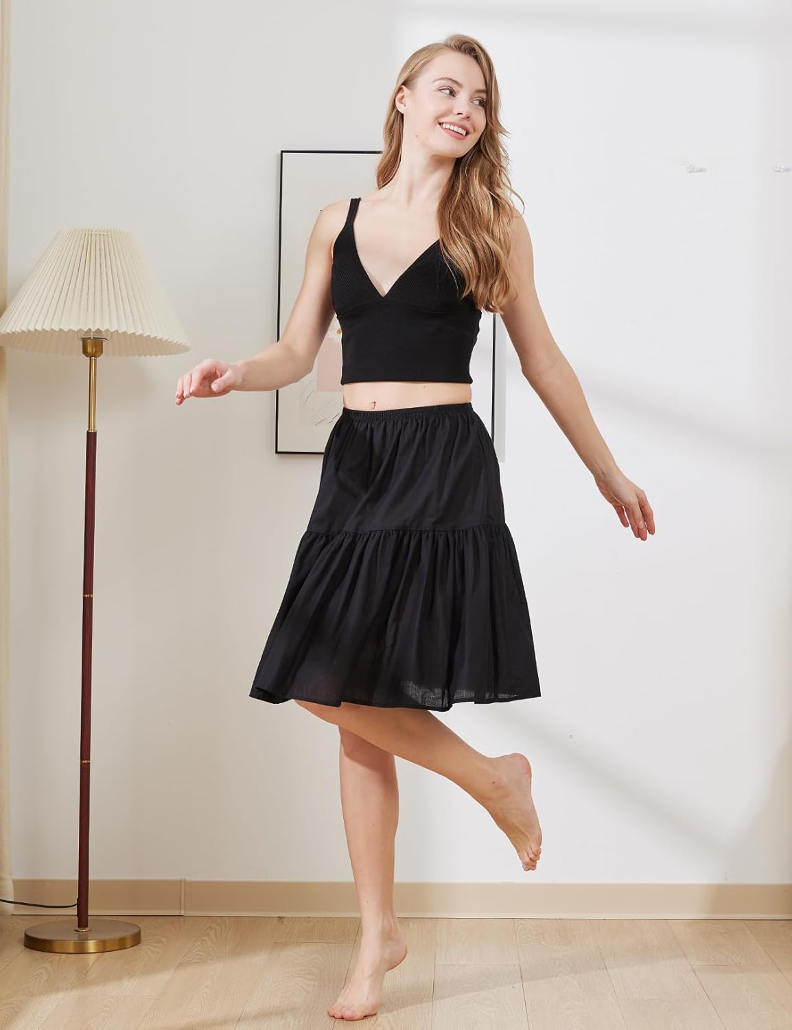 BEAUTELICATE Half Slip Skirt Extender 100% Cotton Vintage Underskirt - Image 5