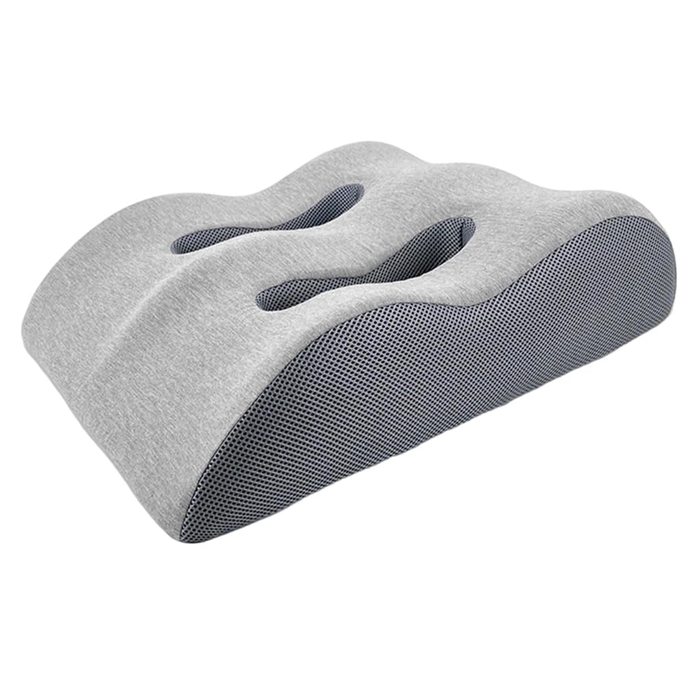 Hndhbfgrt Memory Foam Leg Foot Raiser Pillow Multifunctional Prone Position Lie Pillow Ergonomic Leg Elevation Pillow Light Gray