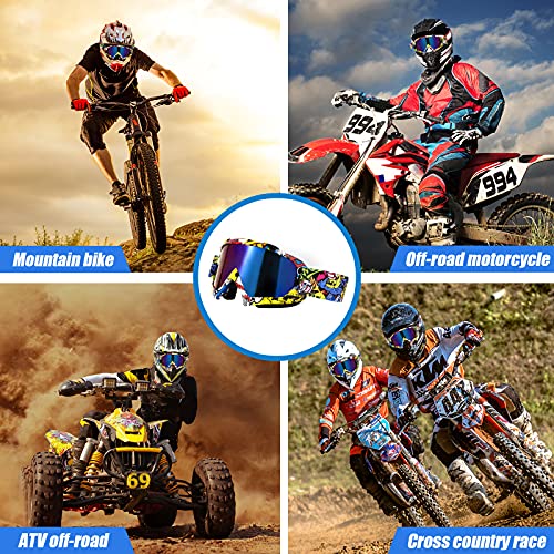 Hhljeyer Motorcycle Goggles, Dirt Bike Goggles,Utv,Atv Goggles, Motocross Goggles With Upgraded Dust Proof,Windproof Lens #TOP5