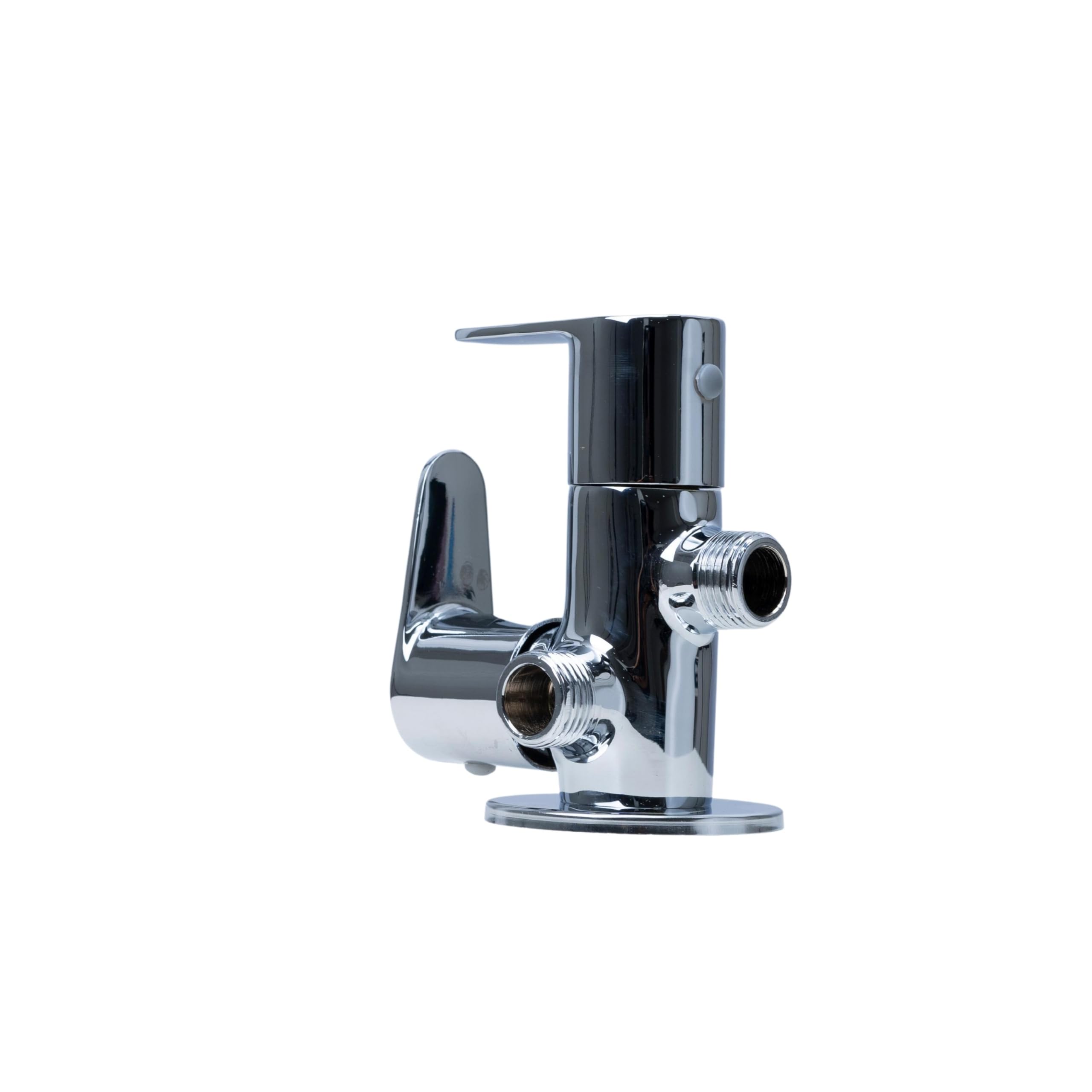 PARRYWARE UNO Series Wall Mount Cold ONLY Angular Stop Cock (Chrome) | Single Lever, Brass Body Water Tap/Faucet/Cock for Bathroom/Kitchen Wash Basin | T5043A1-image-47