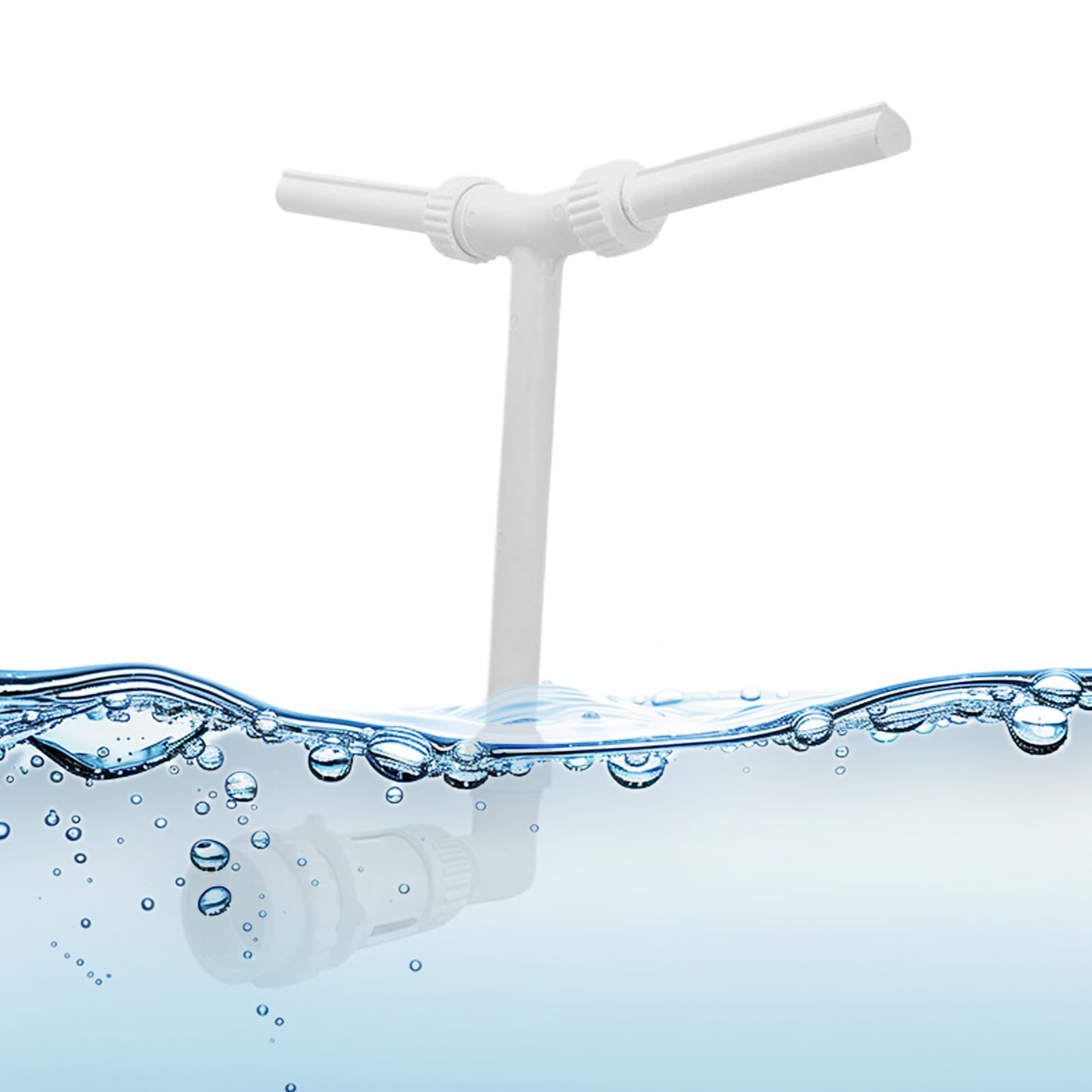 Pool Water Fountain, Pool Sprinkler Display, 15,35 x 7,48 x 19,69 Pulgadas Adjustable Spray Cooler, High Pressure Double Nozzle for Outdoor Backyard Poolside Enjoyment