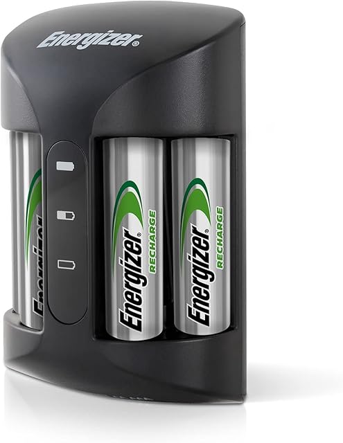 Energizer CHRPROWB4 Pro Charger With 4 AA Nimh Rechargeable Batteries