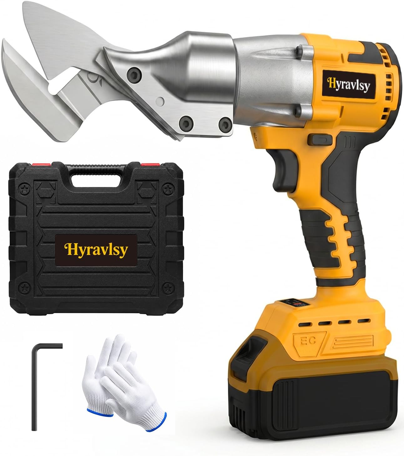 Cordless Brushless Metal Shears Compatible with DEWALT 20V MAX, Tool Only | 14GA Sheet Metal Cutter, 360° Rotating Head, 221 Ft-Lb Torque for Cutting Steel, Iron & Stainless Mesh