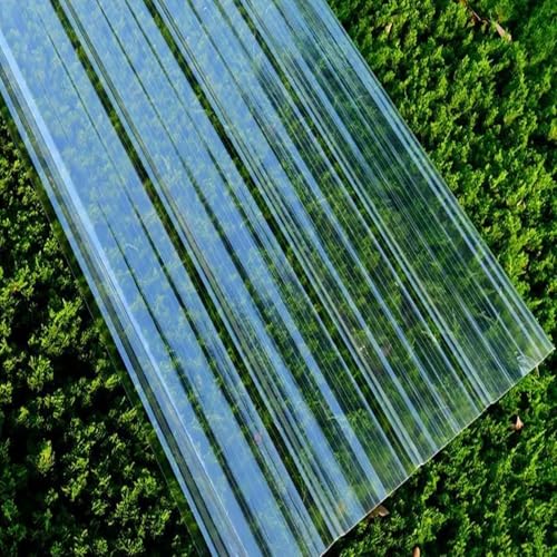 Tôle de Toit Transparents en Fibre de Verre 1.5mm - 18 Panneaux Ondulés pour Serre 0.9x0.9m
