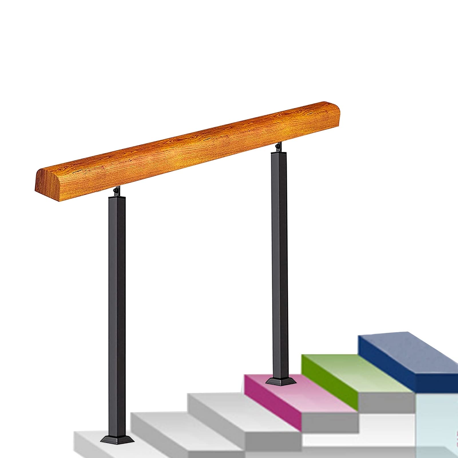 Main courante de sécurité au sol robuste et design de transition pour entrée