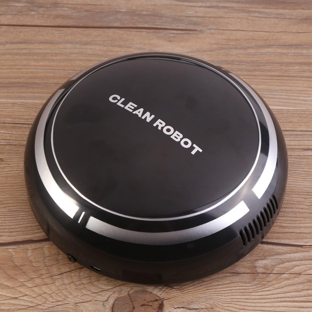 Robot Vacuum Cleaner，Robot Vacuum and Mop, Vacuum Robot mop Advanced Obstacle Avoidance, Aspiradora Robot Slim Design, Ideal for Pet Hair, Hard Floor,CarpetL-Black