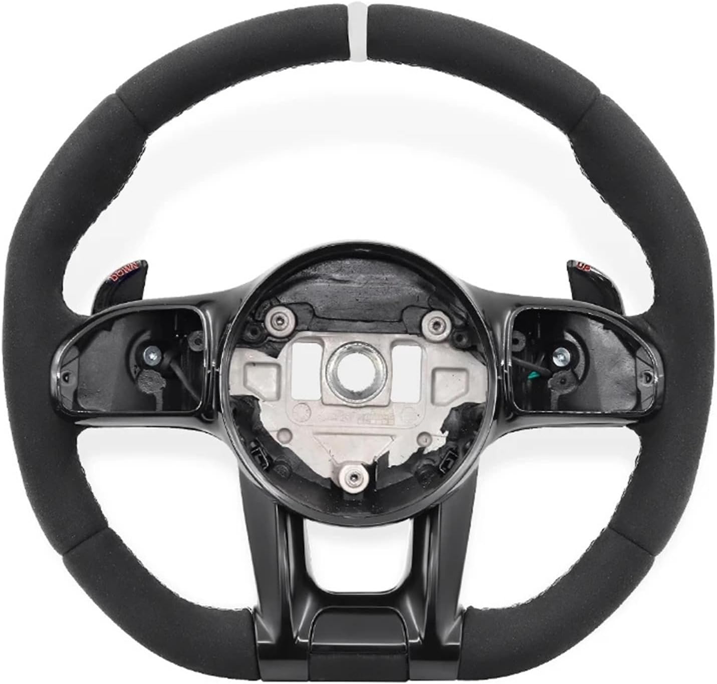 Car Replacement Steering Wheel For Mercedes-Benz W167 W177 W204 W206 300d S500 Cla45 GLE CLA GLC GT 2019-2025 Accessories(Suede)