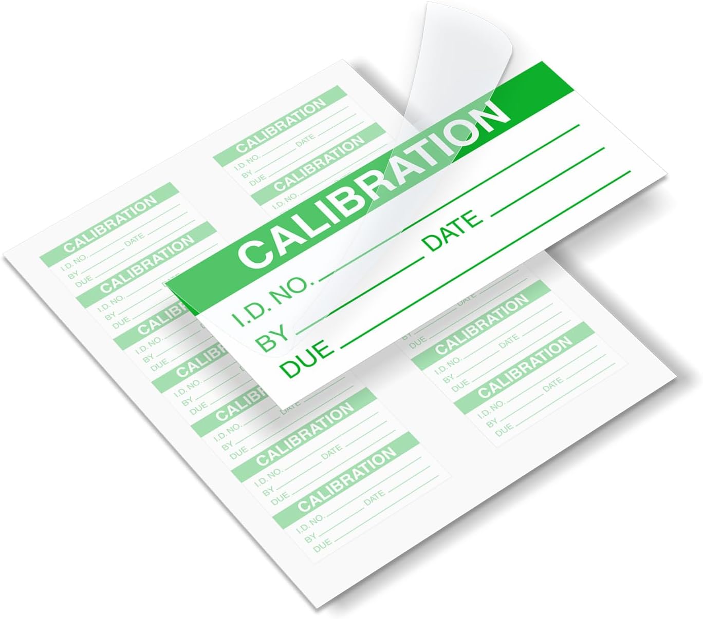 SmartSign Self Laminating Calibrated Labels by/Date/Due | 1.5" x 0.625" Polyester with Clear Flap, Pack of 140, Made in USA