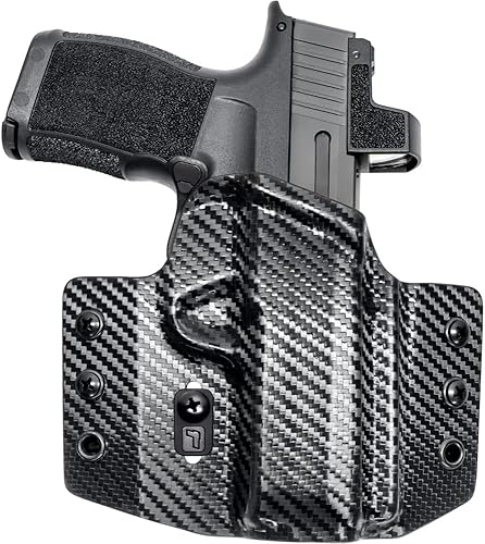 Miniatura 8 de Tulster Funda de contorno OWB en mano derecha se adapta a Sig Sauer P365XL  Compatible con óptica fuera de la cintura Funda Kydex oculta para llevar