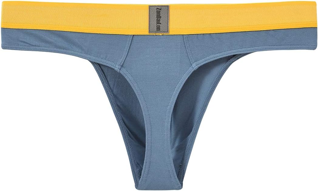 ZONBAILON Mens Thong Underwear Sexy Man G-String Butt-Flaunting Tongs Undie T-Back Underwears