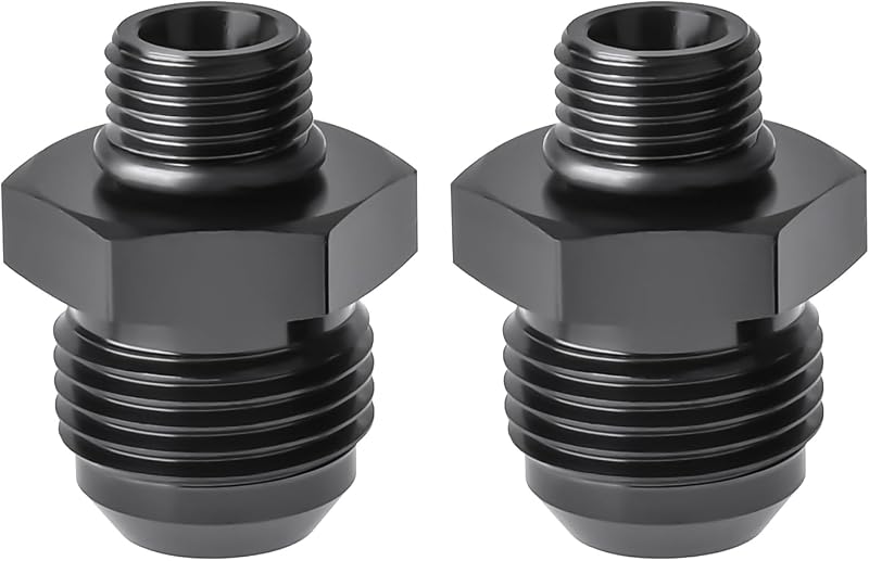 Adaptador de conexão 10AN macho Flare para 6AN ORB JXFZLCYGCSM – Pacote com 2