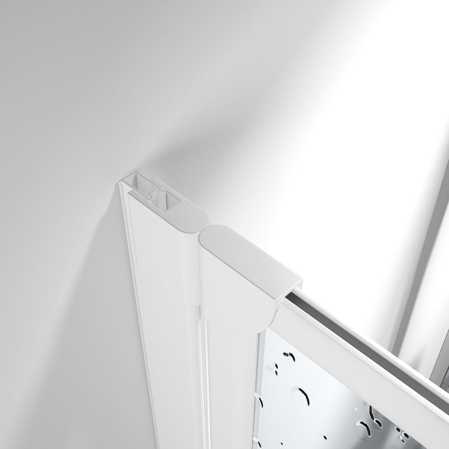 Schulte pare baignoire 115xh.140 blanc 5 volets 28+3x22+21, réversible | pivotant rabattable à 180° verre acrylique 3mm