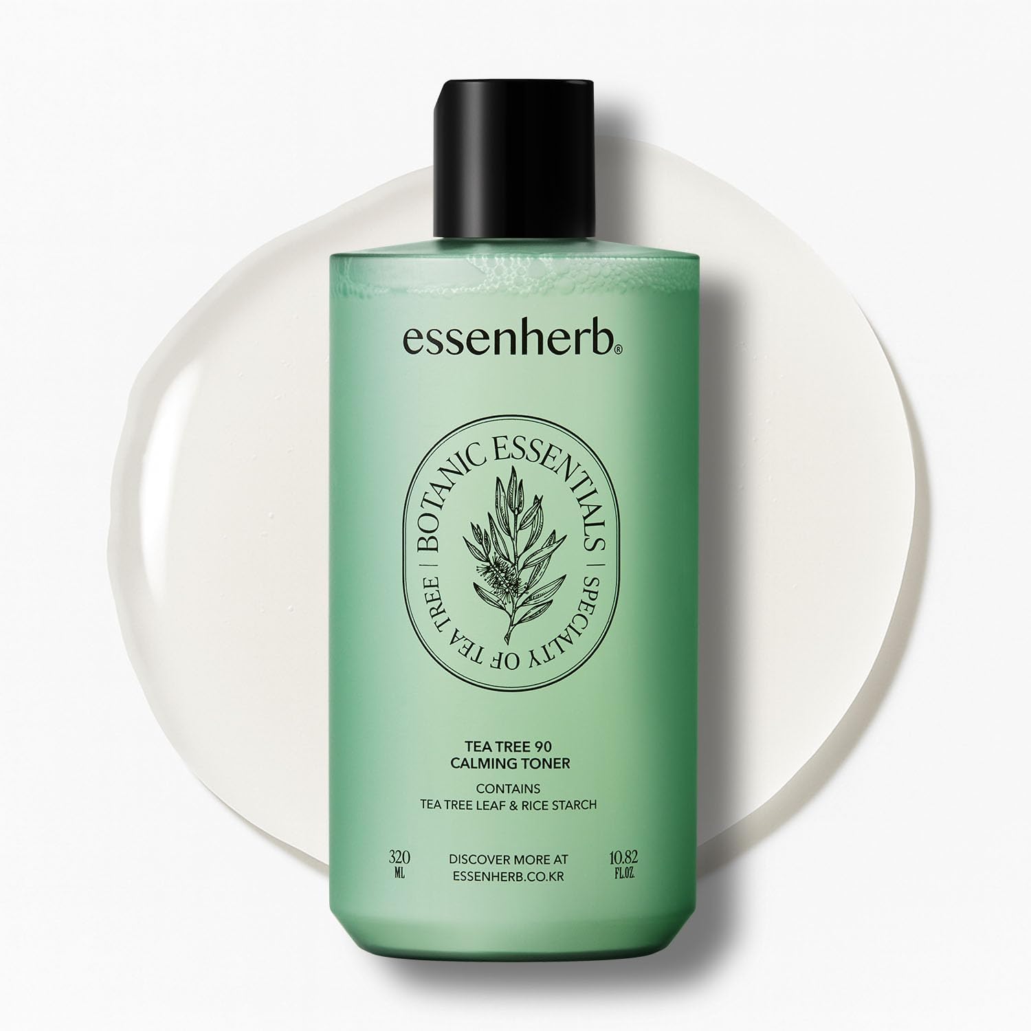 Tea Tree 90 Calming Toner – Daily Face Toner for Oily & Sensitive Skin, Helps Soothe Redness and Control Sebum, Formulated with Tea Tree and Rice Powder, Korean Skin Care (10.82 fl oz)