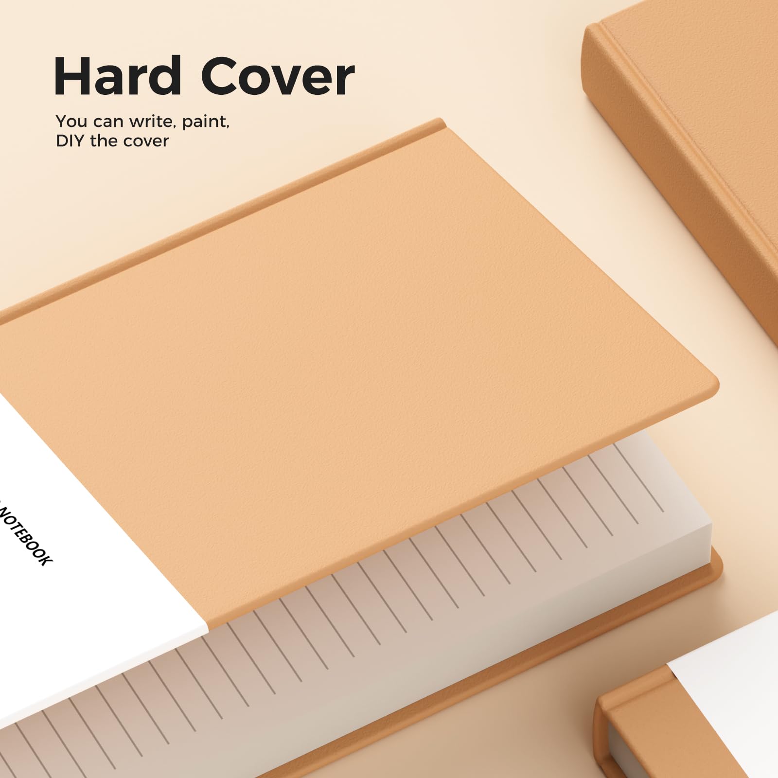 XYark A5 Line Kraft Notizbuch Journals Bulk, College liniert, Hardcover, Schreibunterricht, Zusammensetzung Notizbücher mit liniertem Papier, 2 Stück, 120 gm², 102 Blatt, 14 x 21,1 cm,