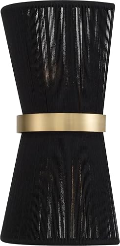 Capital Lighting 641221KP Cecilia - Lámpara de pared inspirada en el arte de transición, 2 luces, 120 vatios totales, 16 pulgadas de alto x 9