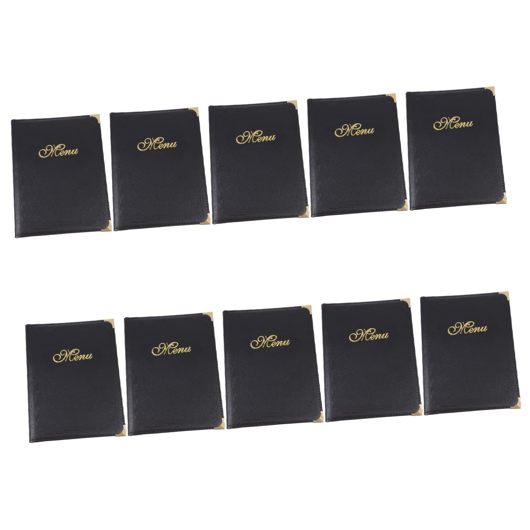 PartyKindom 10 Piezas A4 Libro De Menú Personalizadas Carpeta Páginas Exquisito Restaurante Bar Uso Menú Libro Menús Soporte De Menú Carpetas Negras Protector De Bebidas Signos
