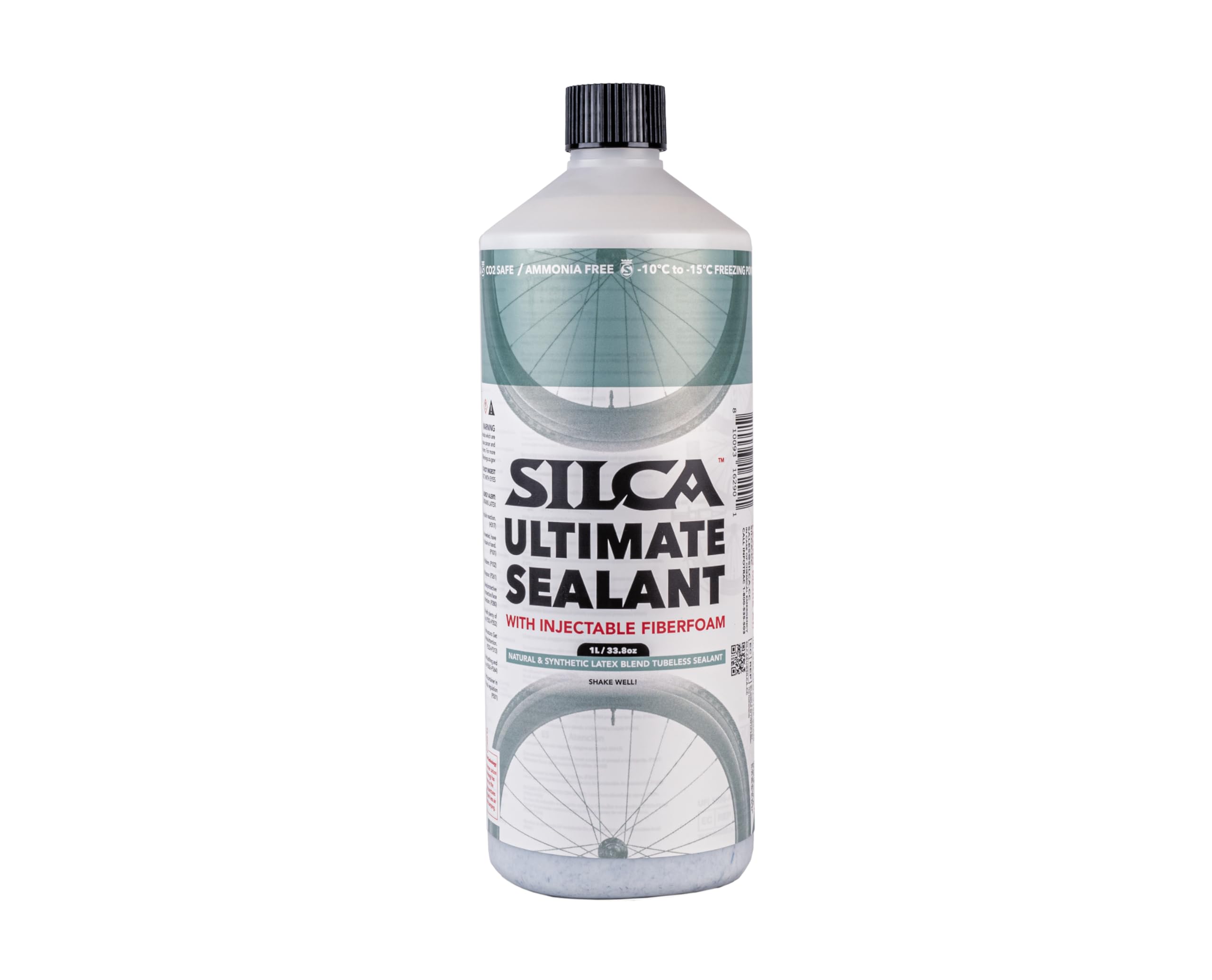 SILCA Ultimate Tubeless Tire Sealant, 1L – Tubeless Bike Sealant Proactively Seals Punctures Up to 7.5 mm, Injectable Through Valve & Stays Liquid 6+ Months in All Weather Conditions