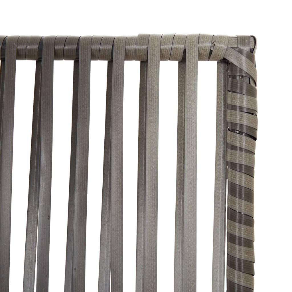 Biombo de 3 Paneles ratán sintético Gris Biombo Protector, para Interior y Exterior Separadores de Ambientes para Sala de Estar, Dormitorio y Oficina