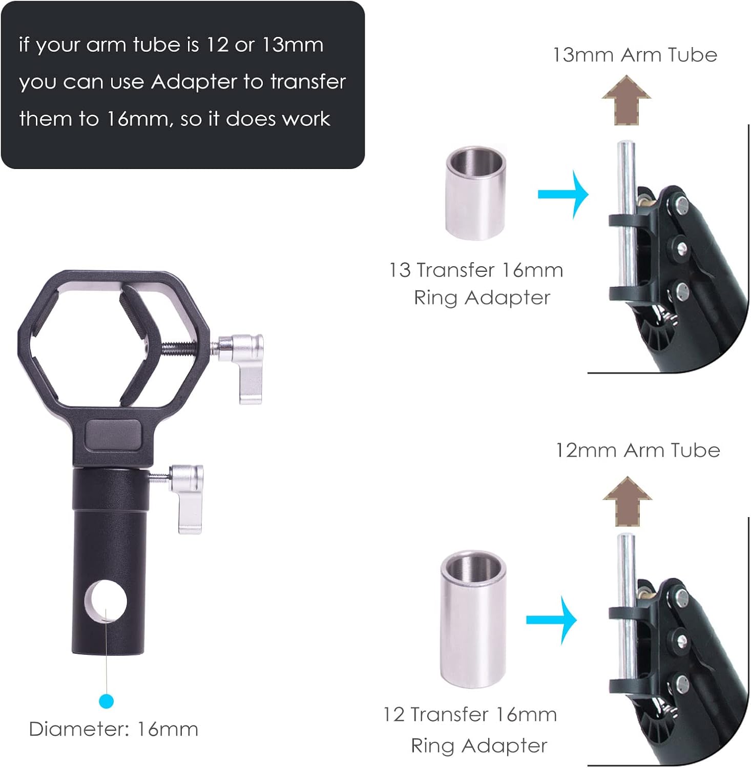 Thanos C3 II Gimbal Support System Arm Tube Compatibility