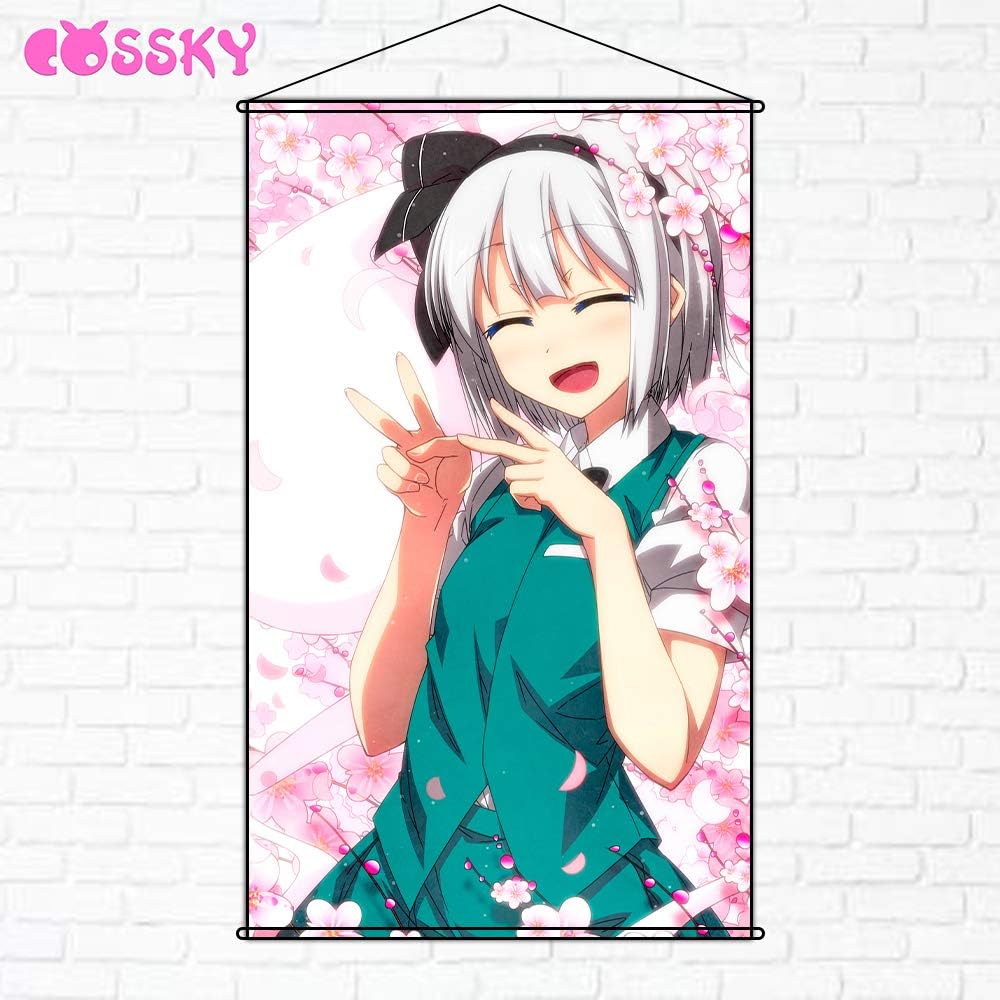 Amazon Cossky タペストリー 東方project 東方プロジェクト 魂魄 妖夢 こんぱく ようむ ポスター アニメの絵 掛ける絵 巻物 軸物 オタク品 約70cmx100cm アニメ 萌えグッズ 通販