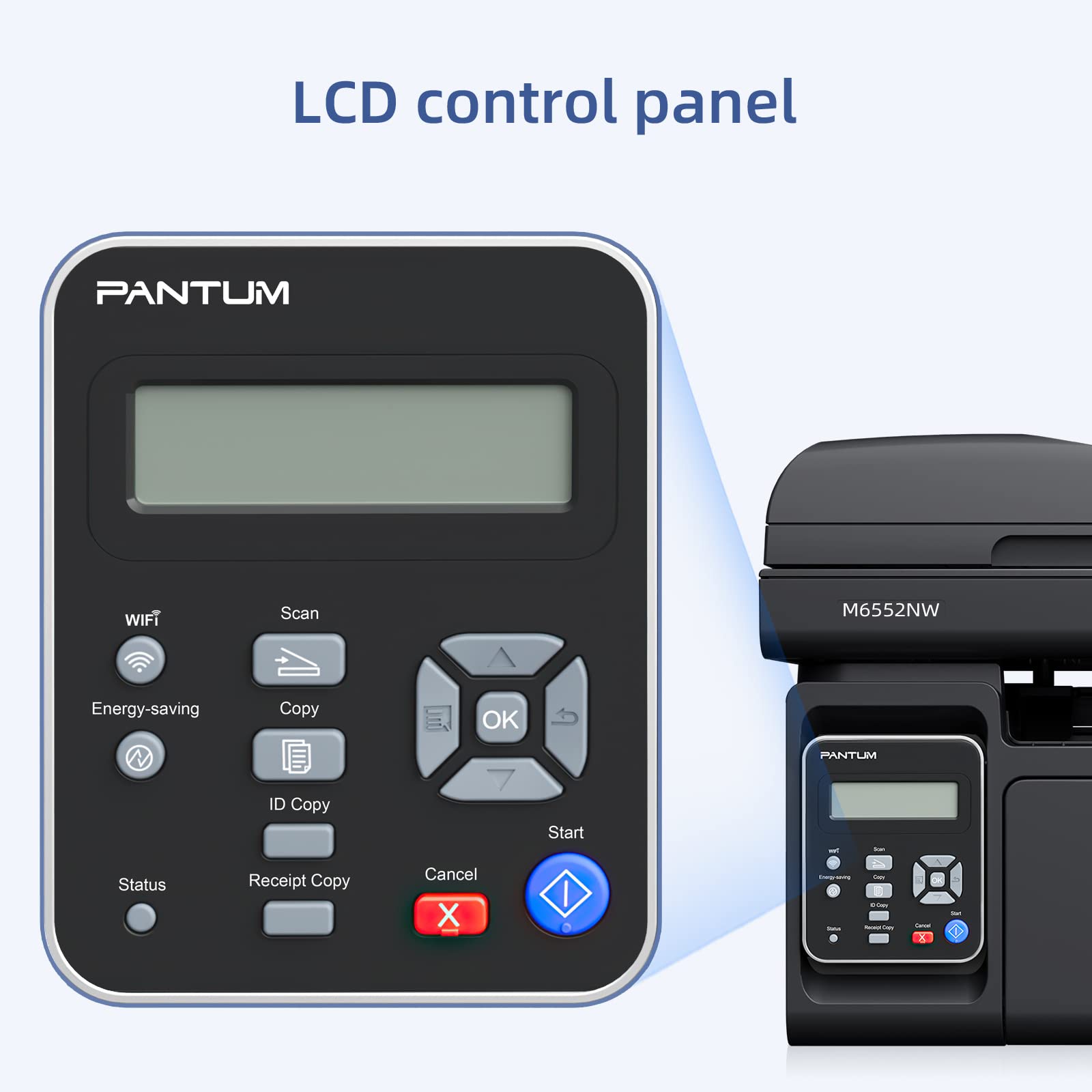 PANTUM M6550NW Multifunktions-Laserdrucker (Drucker, Scanner, Kopierer, Netzwerk, WLAN, Airprint) 3-in-1