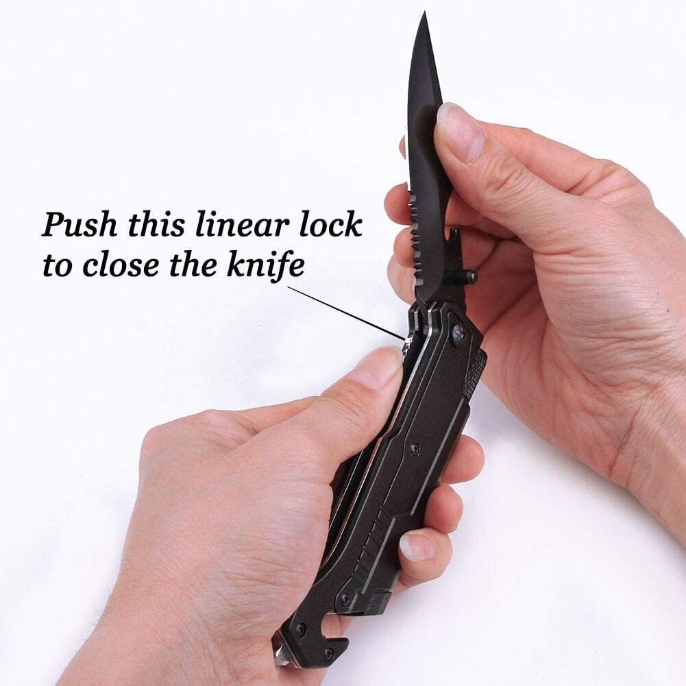 Personalized Engraved Pocket Knife - 6 Functions, Gift For Men - Boyfriend, Husband, Dad, Friend, Groomsmen