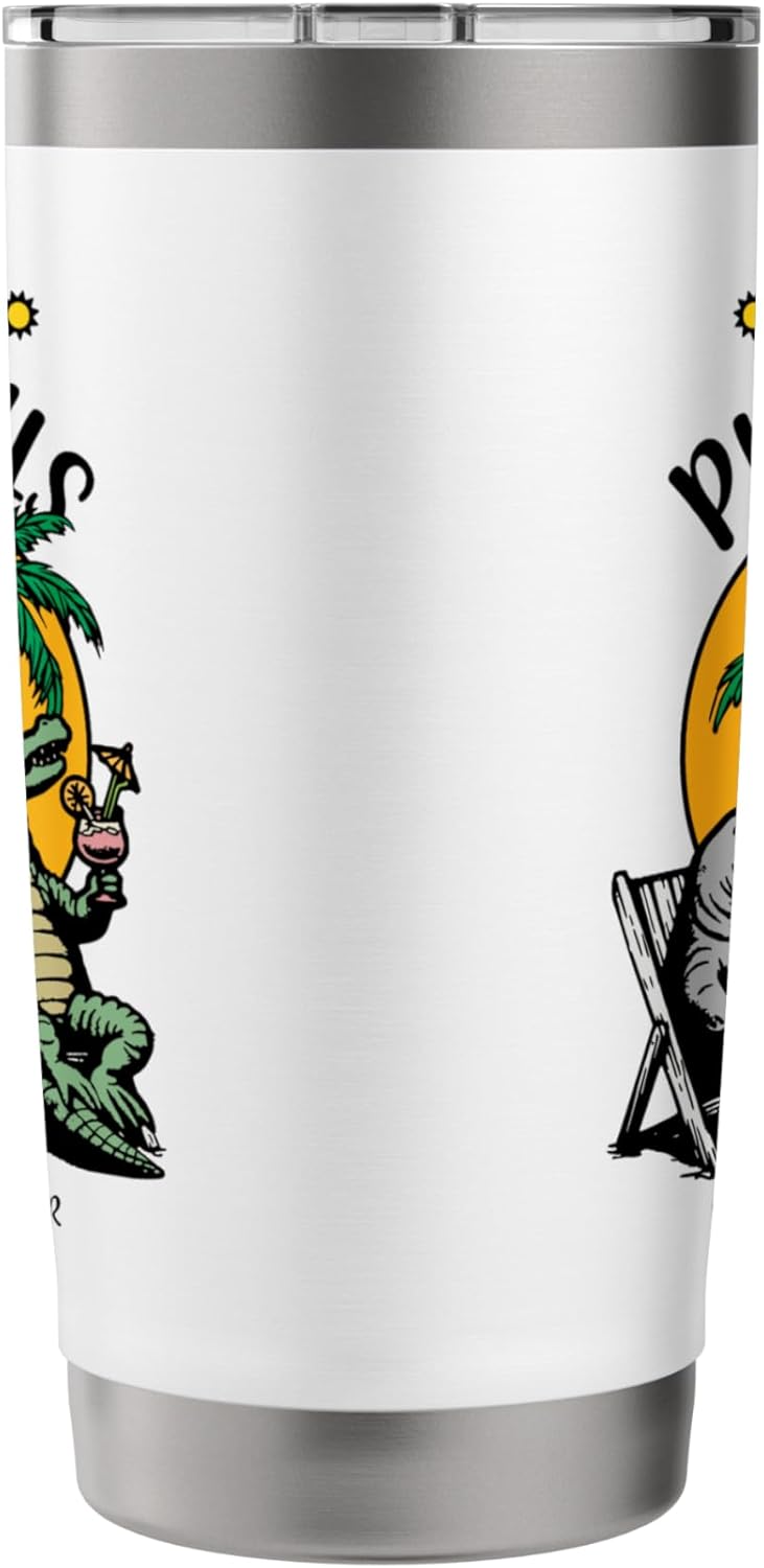 The Village of Pine Hills TV Manatee Alligator Design Stainless Steel Insulated Tumbler