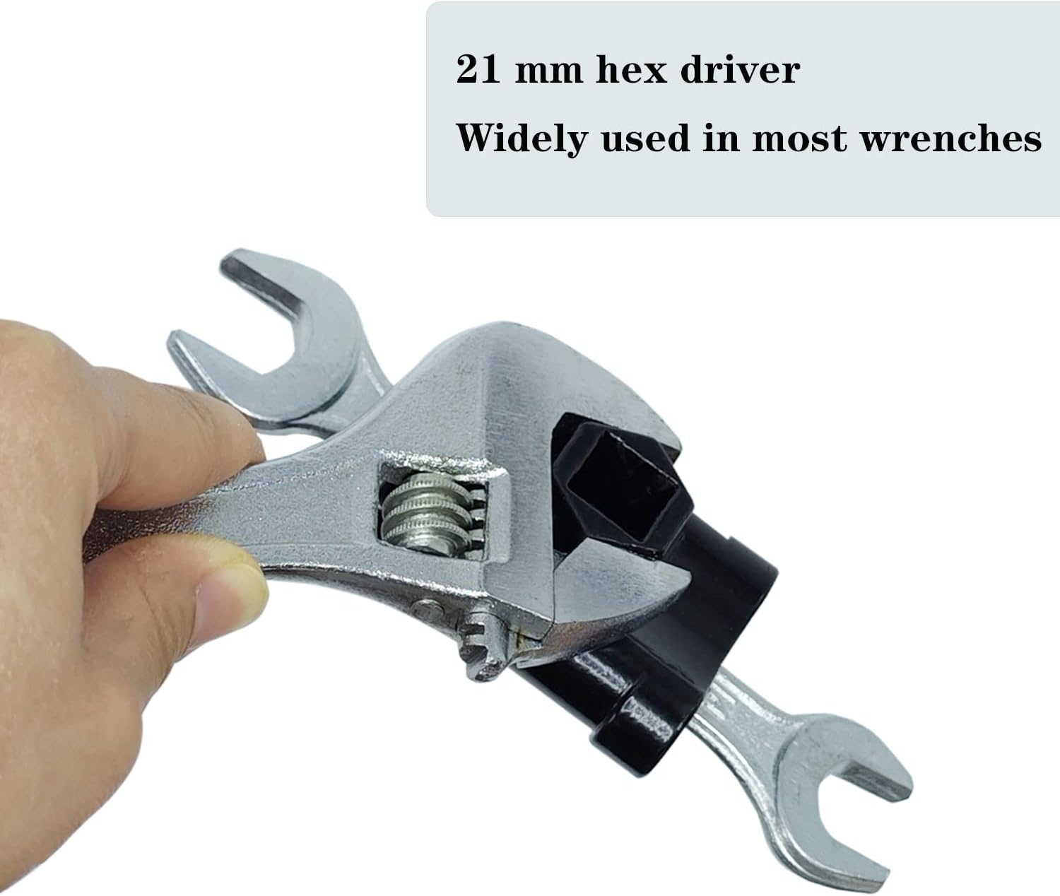 Universal Wrench Extender for 1/2 Inch Drive Breaker Bars / 21mm Hex Drive Wrench, Wrench Extension Tool for More Leverage on Stubborn Nut and Bolt, Extended Wrench Adapter for Cheater Bar