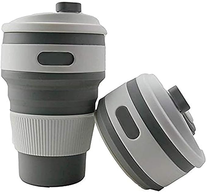Collapsible Coffee Cup for Hot and Cold Drinks, Reusable Folding Cup for Office, Travel and Outdoor Use.(Multicolor |Pack of 1)