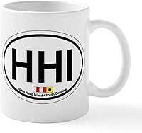 Vista 8 de CafePress Hilton Head Island SC - Taza de café de cerámica con diseño ovalado, taza de té, 11 onzas