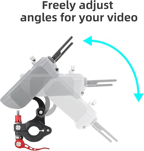 Miniatura 3 de para DJI Air3 Controller Bike Mount,Soporte de soporte de aleación de aluminio para DJI AIR3 RC2 Control remoto (negro)