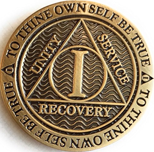 1 Year Aa Medallion Reflex Antique Chocolate Bronze Chip #TOP4