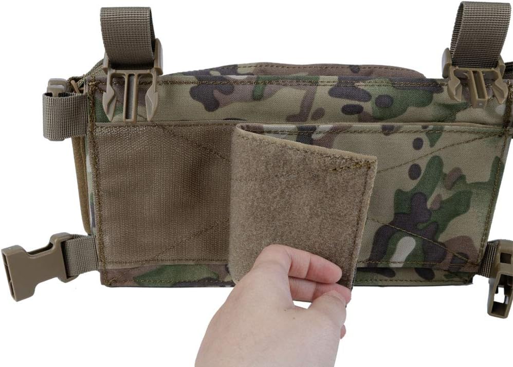 Camouflage Tactical Vest Airsoft Ammo Box Rig, and Chest Camo Downhill Tactical Vest 5.56 Inch, 0.354InchTactical Vest