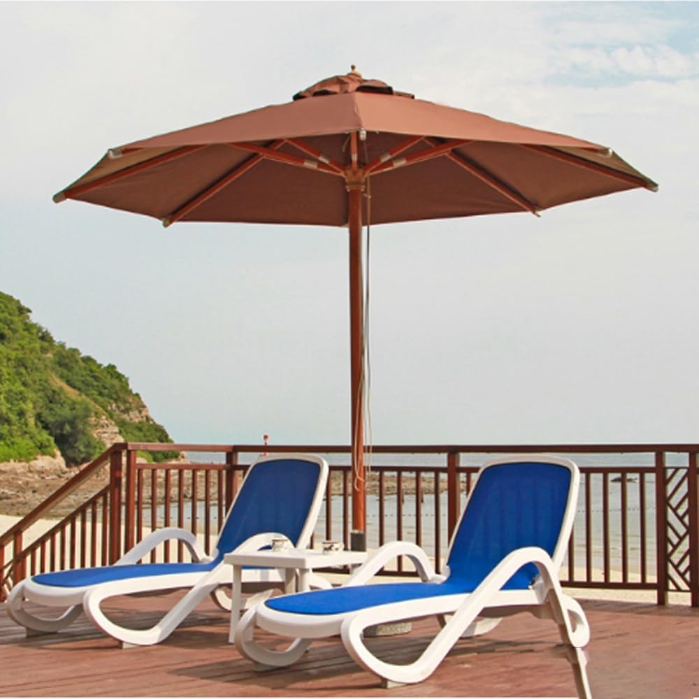 7ft/9ft/10ft Umbrella Replacement Canopy for Patio, Umbrella Replacement Parasol Cover, 6 Ribs/8 Ribs Outdoor Table Umbrella Canopy(Purple,300cm/9.8ft-8ribs)