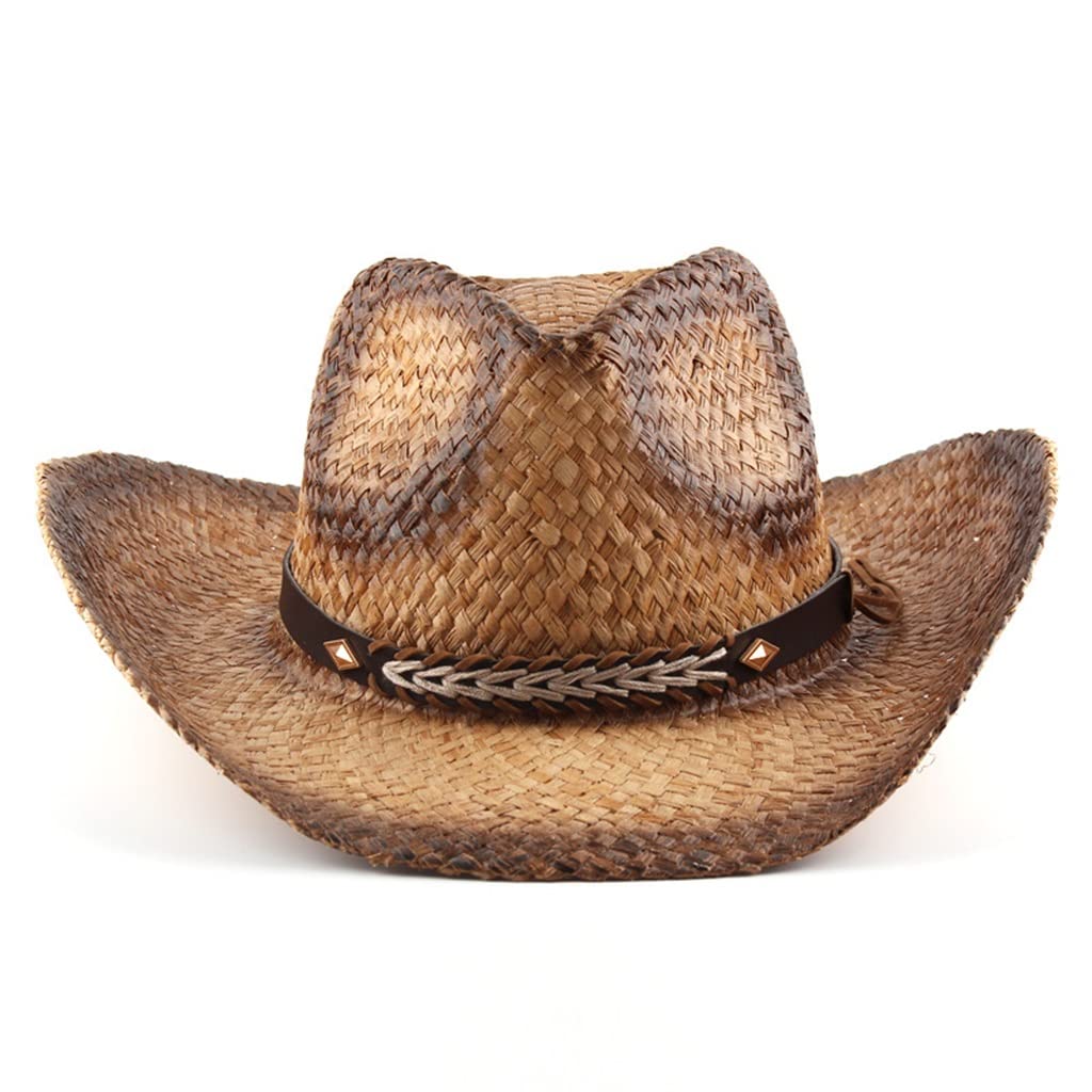 Chapeau de paille touristique style jazz et western pour escapade estivale