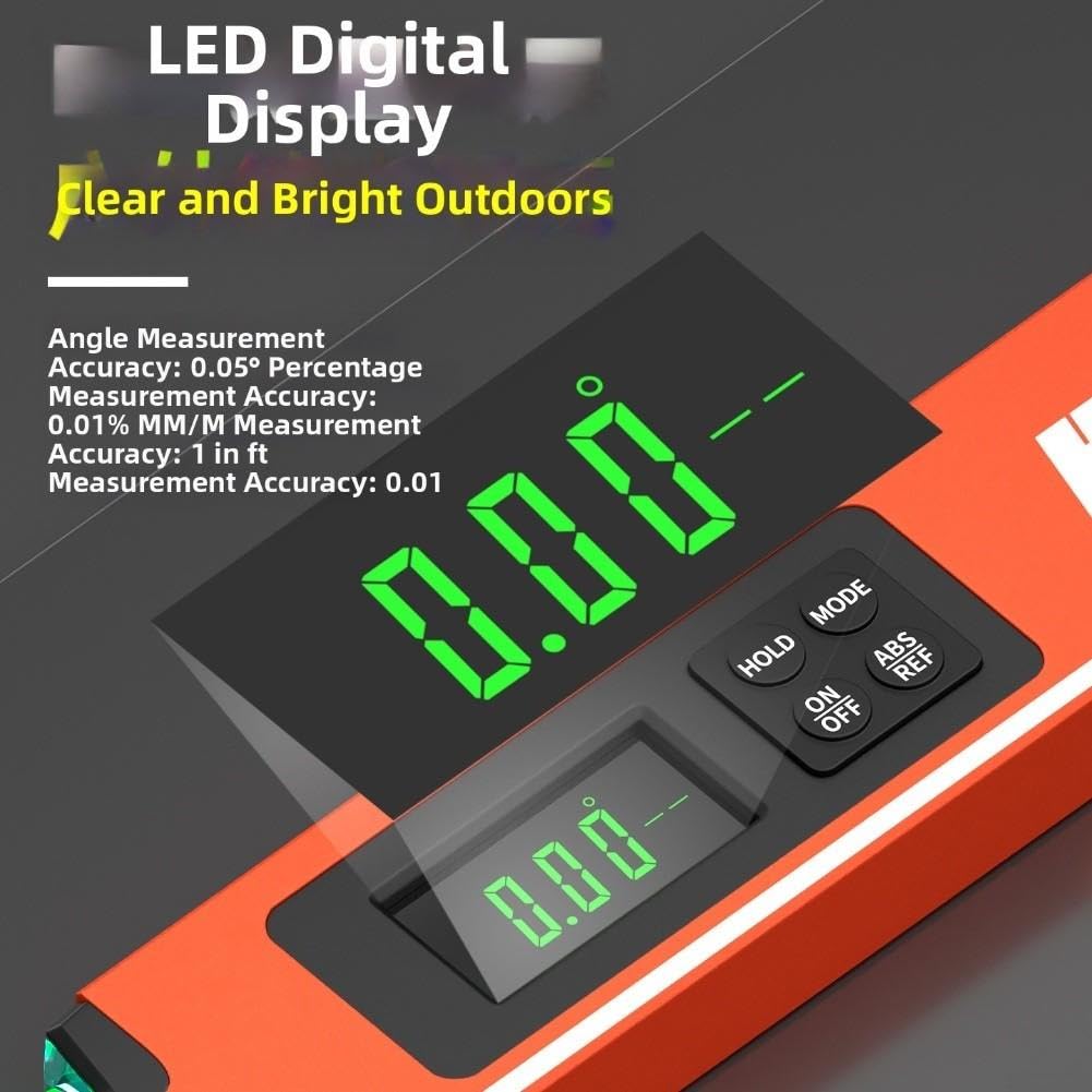 für aluminium Digital Wasserwaage 40mm LCD Display Hell für(400mm)