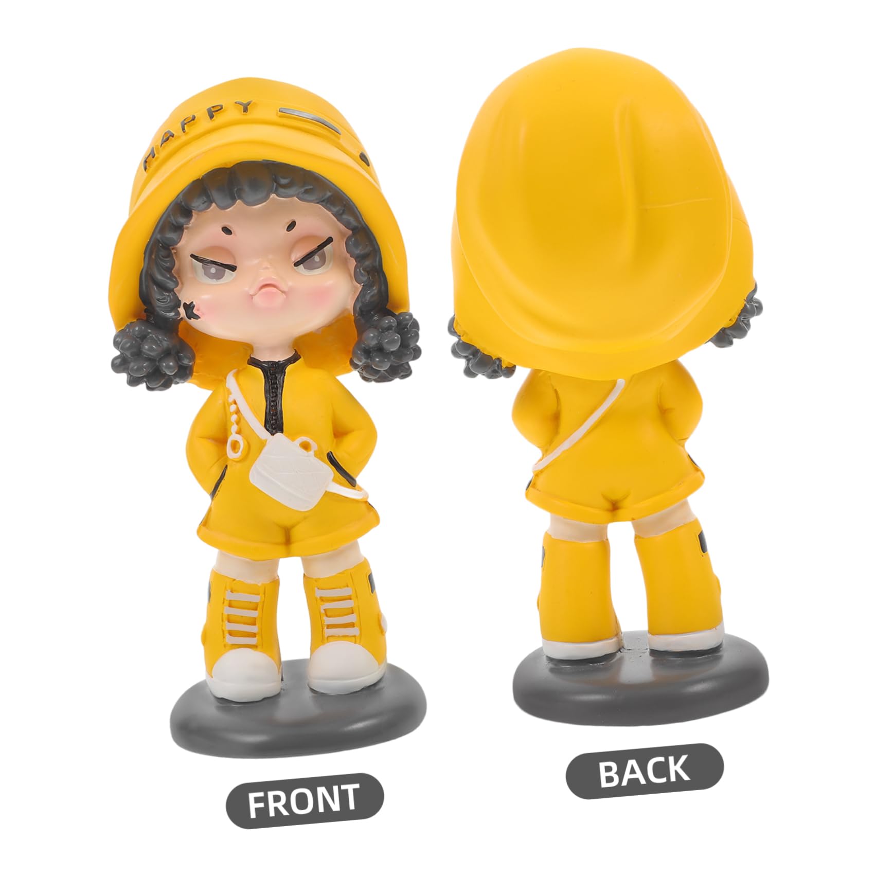 3stücke Cartoon Mädchen Statue Auto Dekoration Süßes Wackelkopf Ornament Für Armaturenbrett Niedliche Auto Innenraum Deko Für Freunde Aus Robustem Resin Und Gefertigt