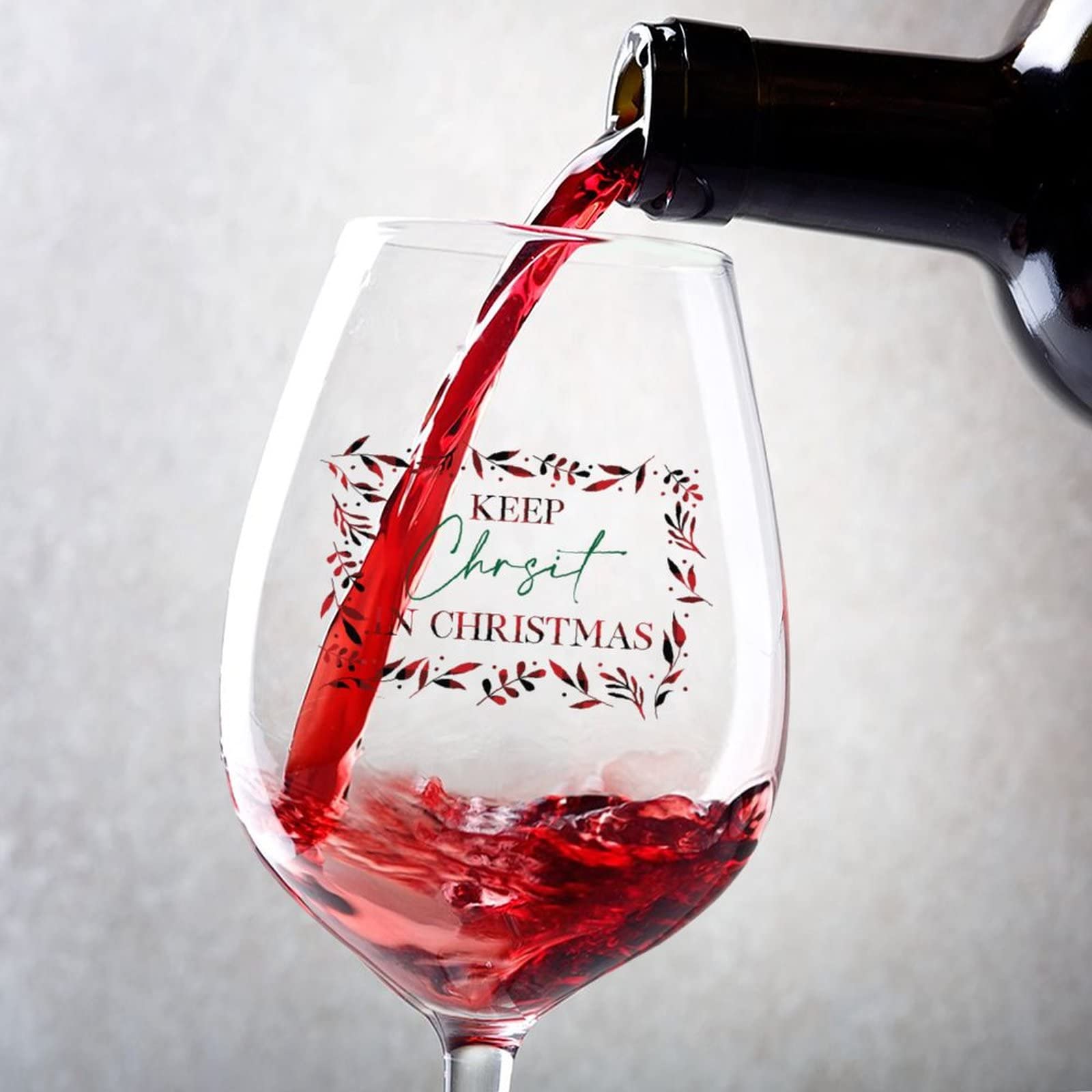 Verres à vin rouge de Noël 325ml pour sublimer vos repas de réveillon en famille