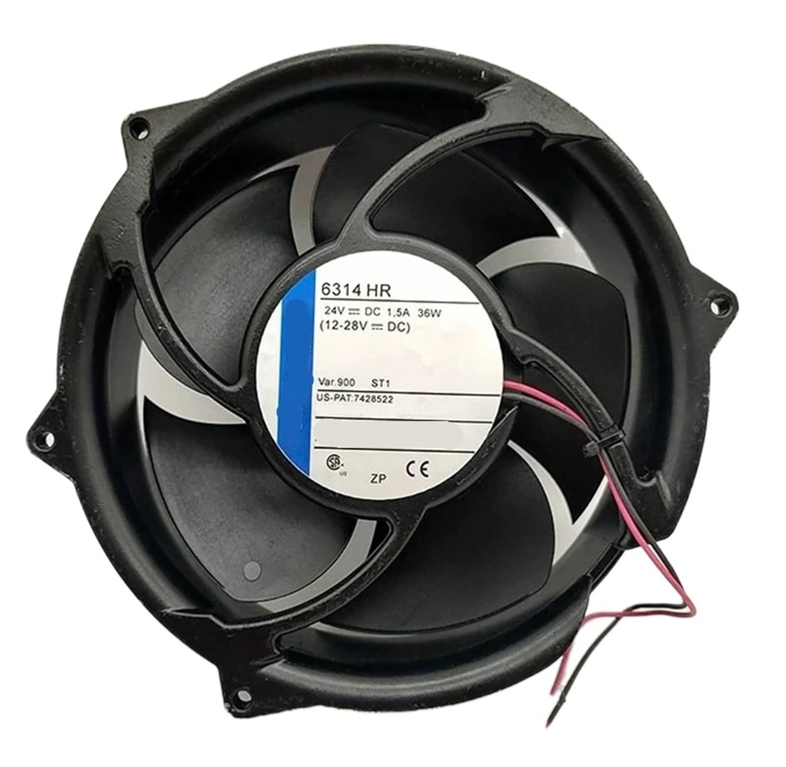 EGTDSFGJA Cooling Fan 6314HR DC 24V 36W 172 * 172 * 51mm 2-Wire